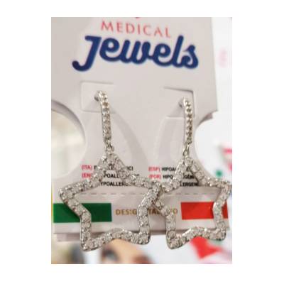 Medical Jewels orecchini pendente stella